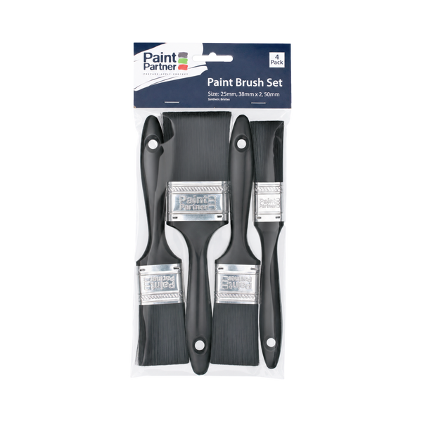Paint Partner 4 Piece Paint Brush Set