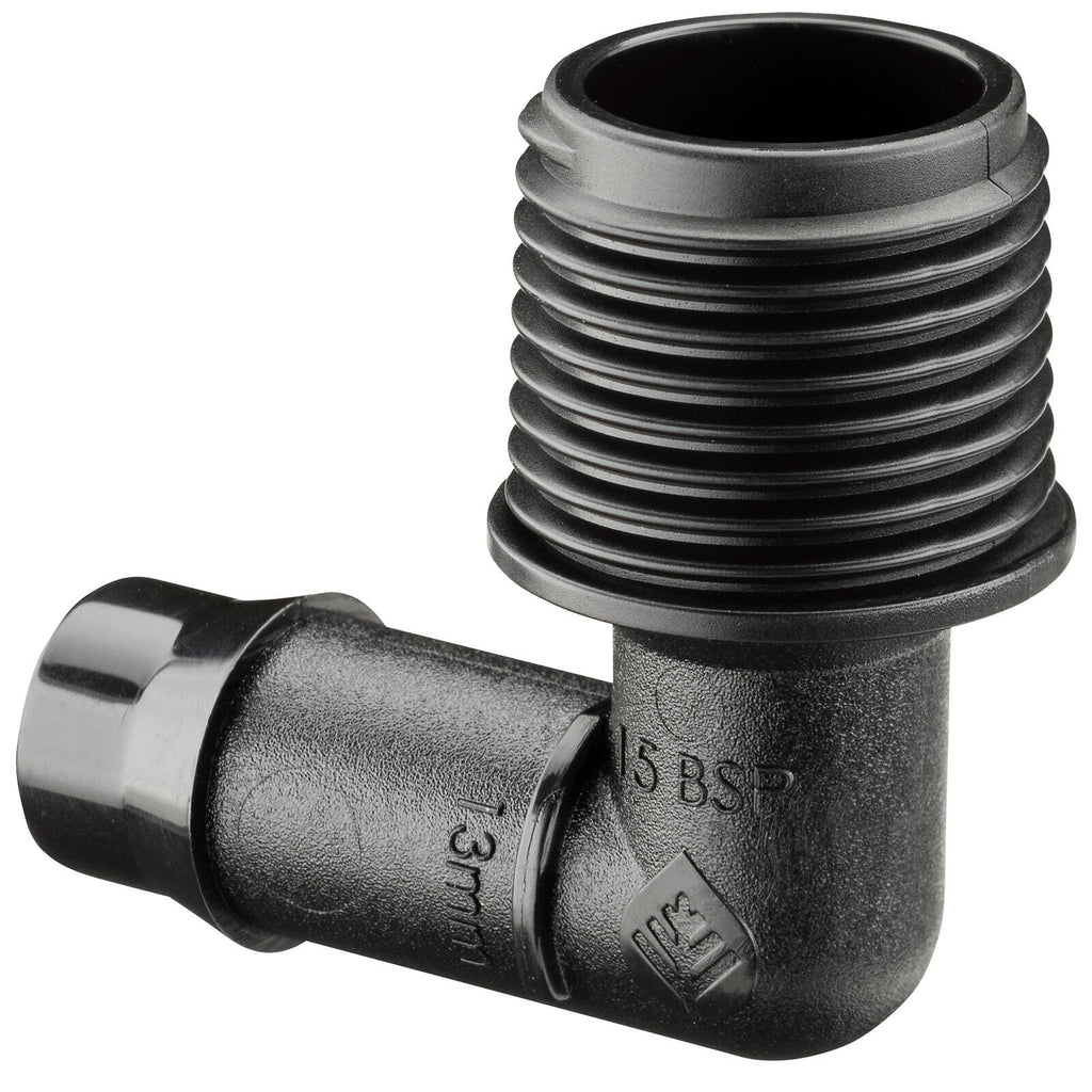 Pope 13 x 15mm Barbed Male Single Threaded Elbow - Image 1 of 5