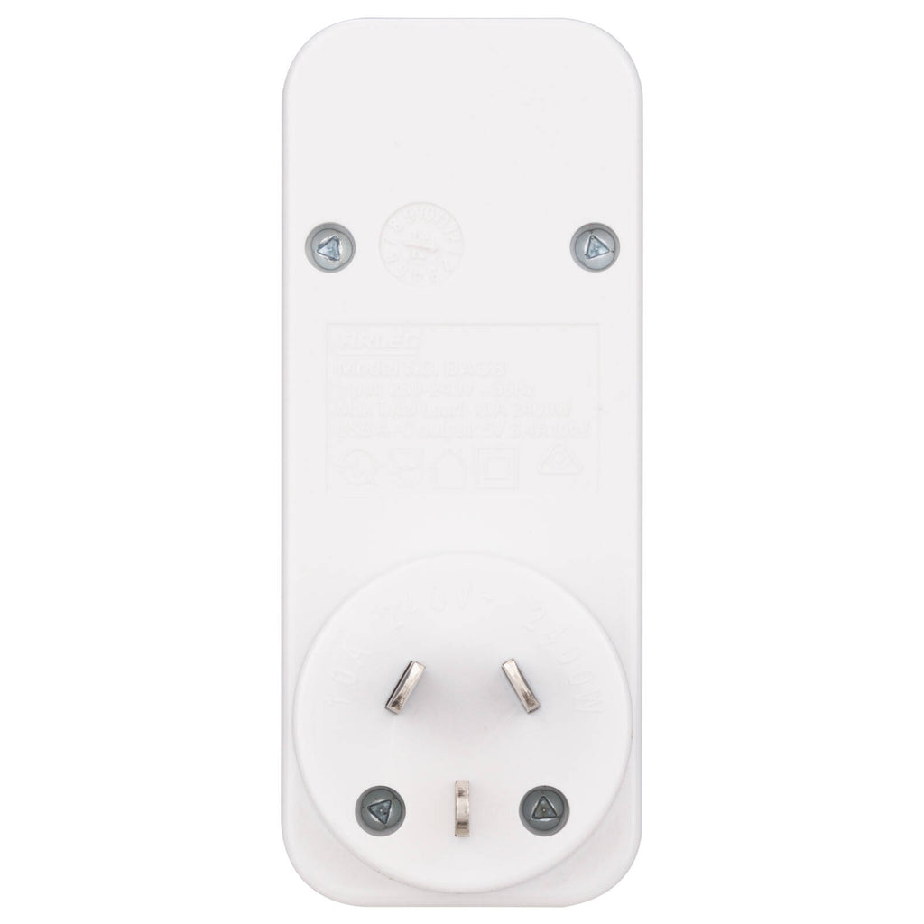 Arlec Compact Power Adapter With USB 3.4A - Image 4 of 4