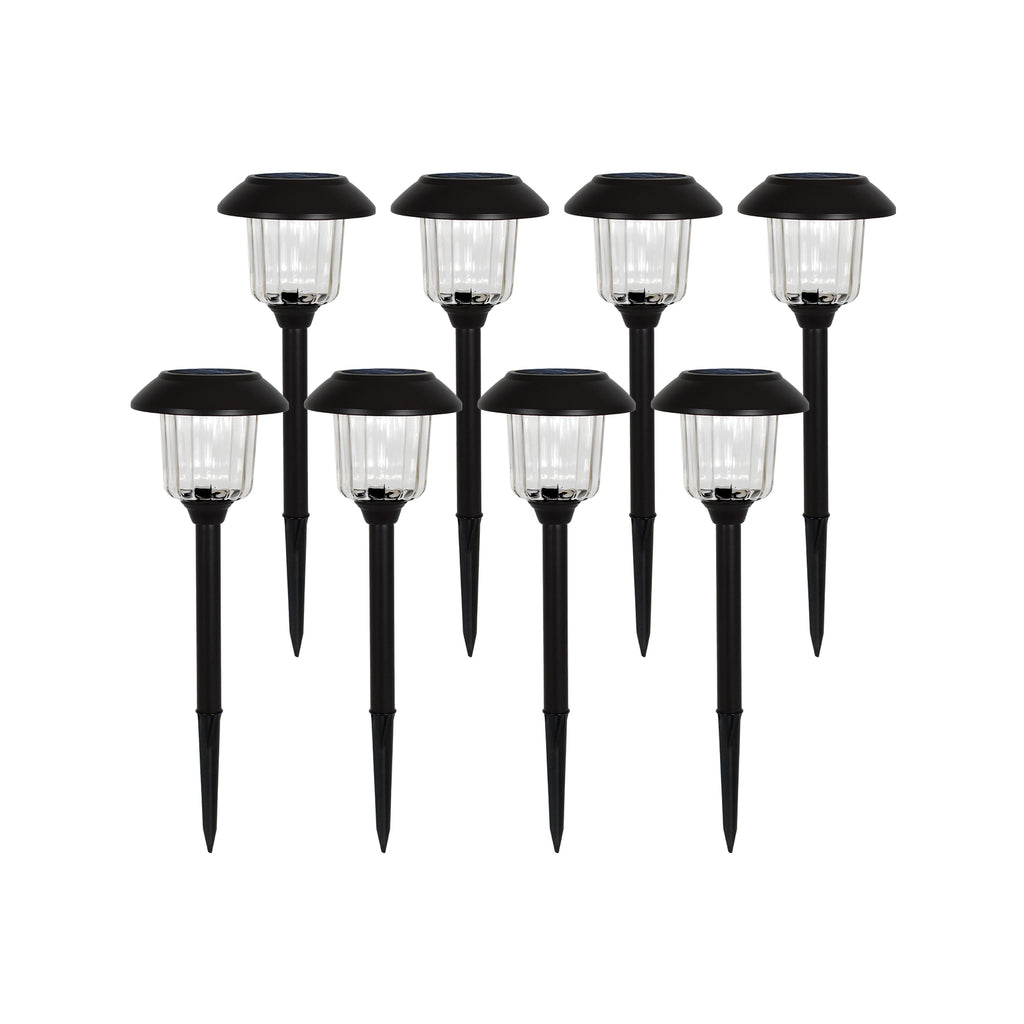 Luxzone 39cm 50lm Solar LED Pathway Light - 8 Pack - Image 1 of 11