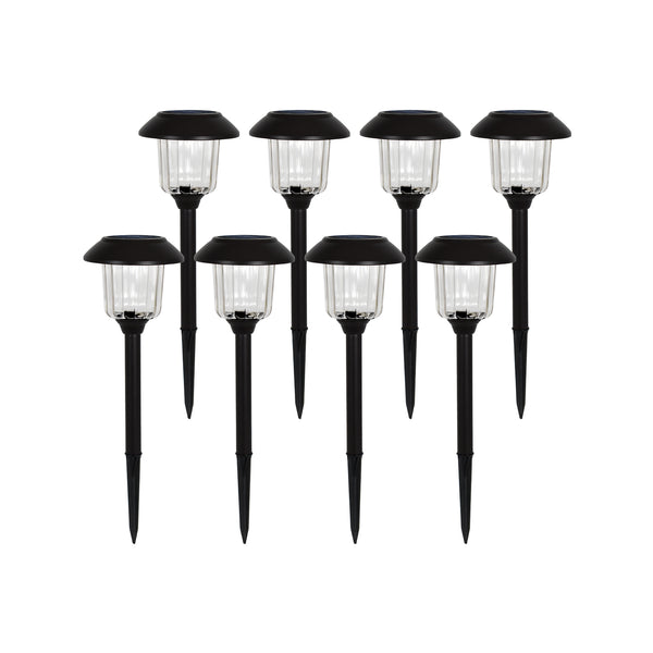 Luxzone 39cm 50lm Solar LED Pathway Light - 8 Pack