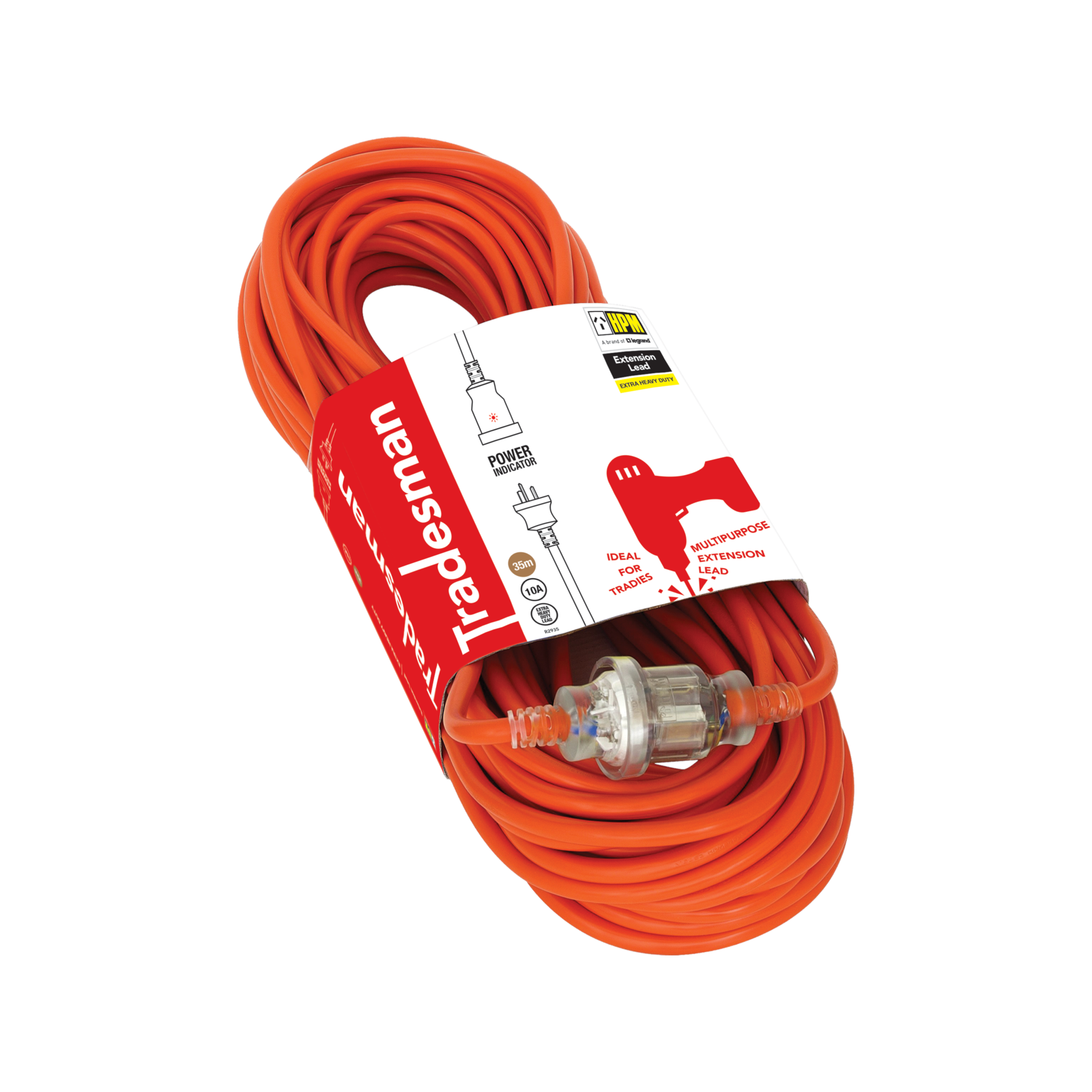 HPM 10A 3 Core 1.5mm² 35m Extra Heavy Duty Tradesman Extension Lead - Image 1 of 1