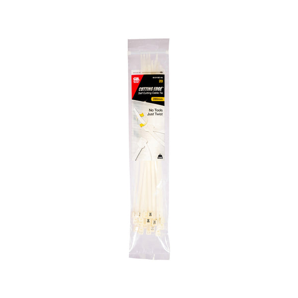 Gardner Bender 280 x 4.3mm Self-Cutting Cable Ties - 20 Pack