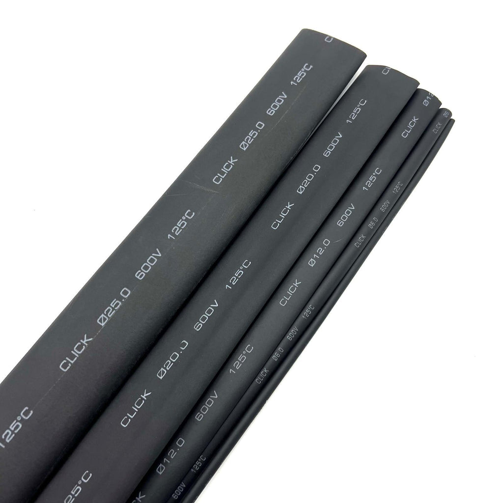 Click 6mm x 1.2m Black Heat Shrink Thin Wall Tubing - 6mm - Image 4 of 6