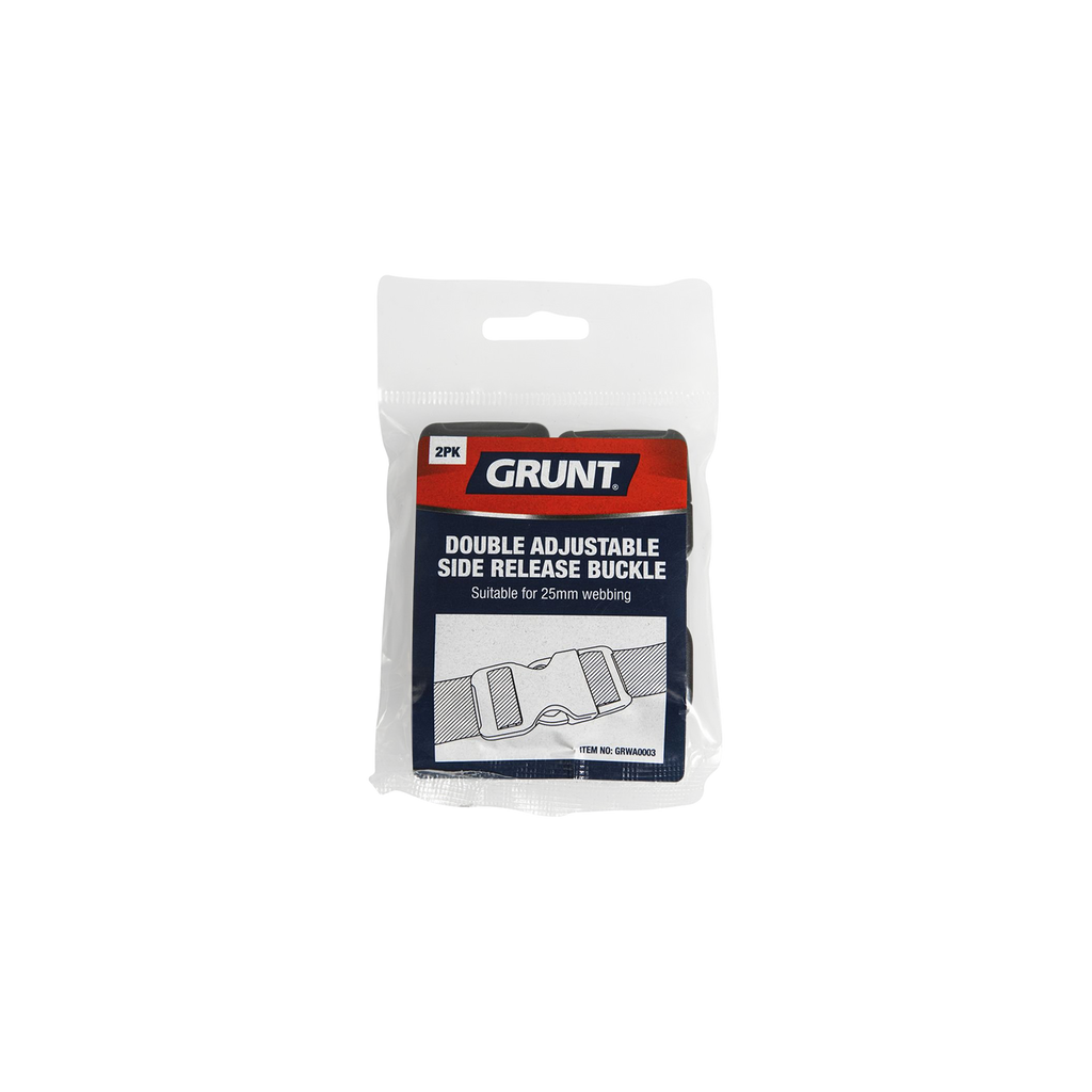 Grunt 25mm Double Adjustable Side Release Buckle - 2 Pack - Image 2 of 6