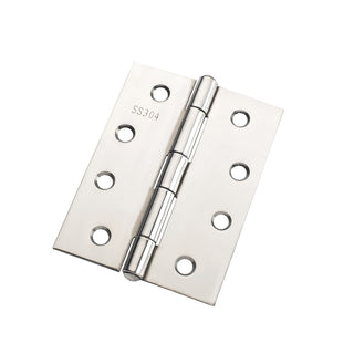 Lane 100 x 75 x 1.6mm Polished Stainless Steel Fixed Pin Butt Hinge