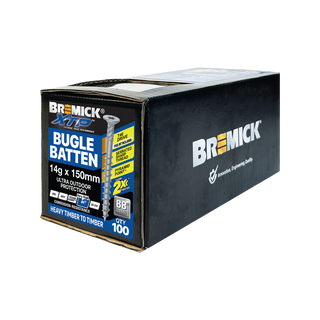 Bremick XTP 14g x 150mm T40 B8 Bugle Batten - 100 Pack