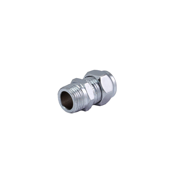 Brasshards 15C x 15MI Chrome Plated Male Compression Union LF