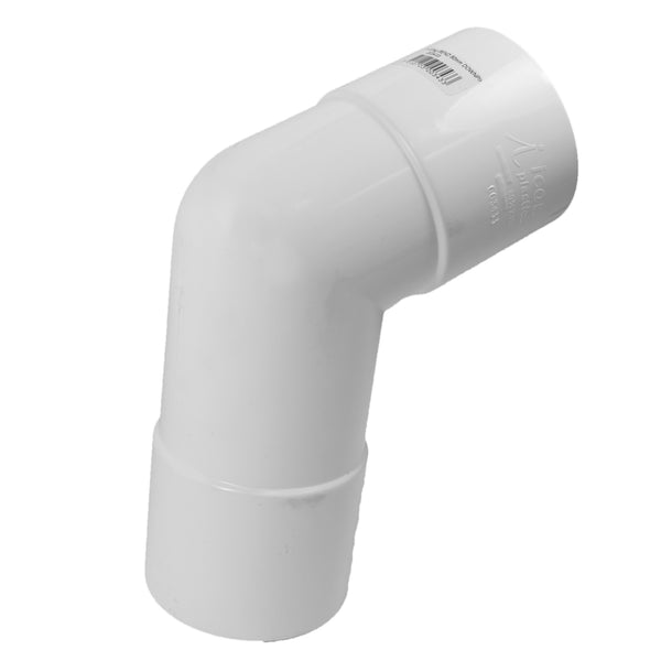 Icon Plastics 80mm Round PVC Socket Bend Downpipe