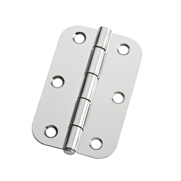 Lane 90 x 58 x 1.6mm Chrome Plated Loose Pin Durasmooth Radius Butt Hinge