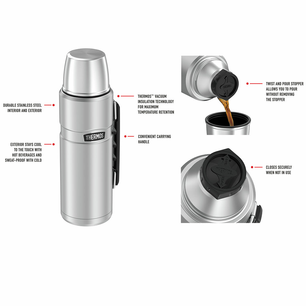Thermos 1.2L Stainless King Vacuum Insulated Flask - Image 5 of 5