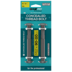 VUEPRO M12 90-110mm Heavy Duty Concealed Thread Bolt - 2 Pack - Image 1 of 7