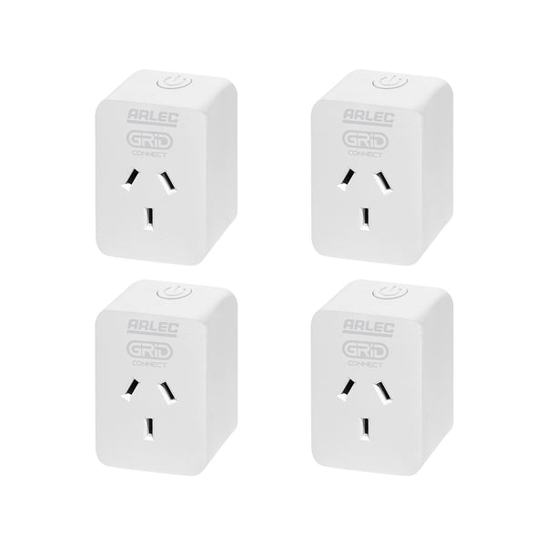 Arlec White Grid Connect Smart Plug In Socket With Energy Meter - Single Pack