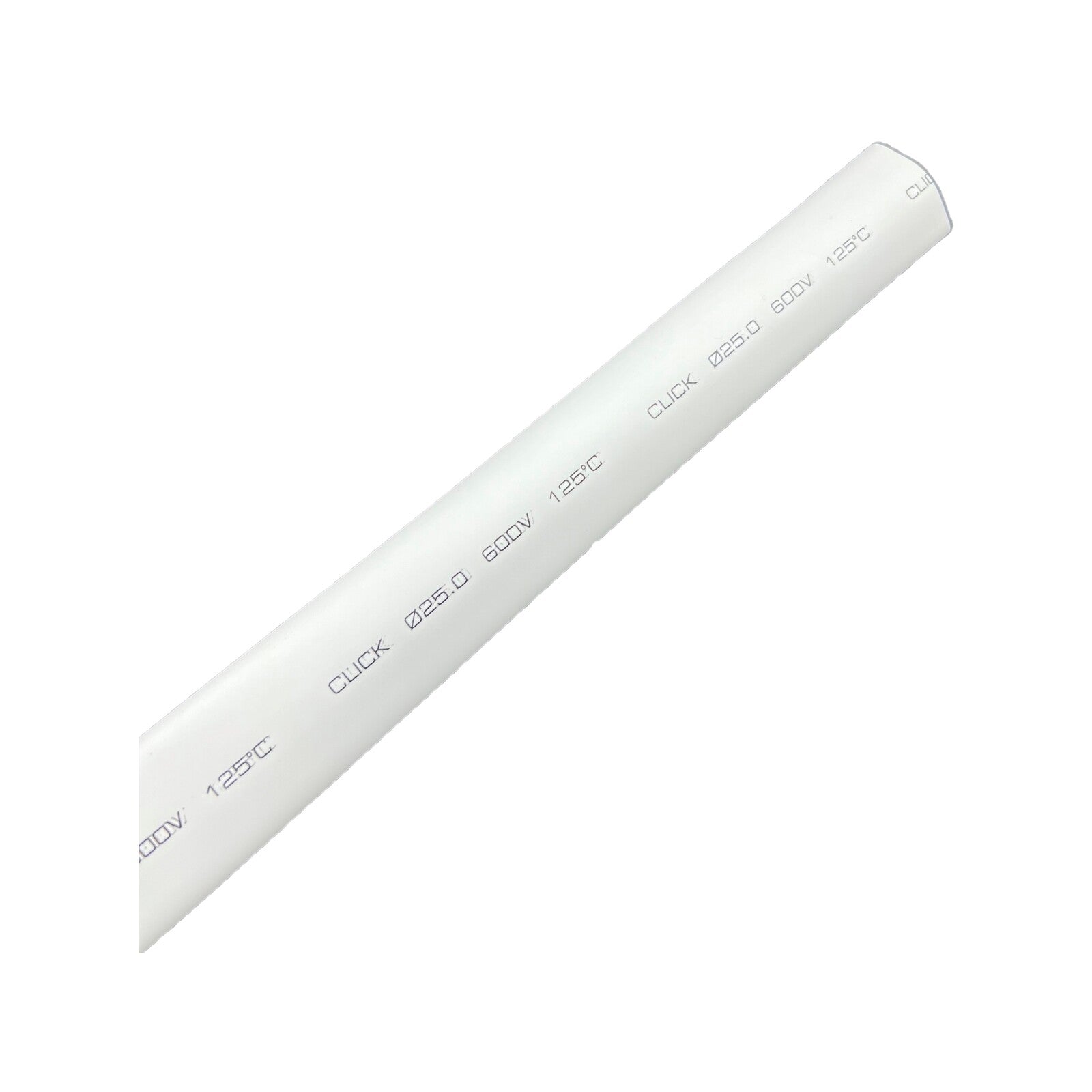 Click 6mm x 1.2m White Heat Shrink Thin Wall Tubing - 6mm - Image 1 of 6
