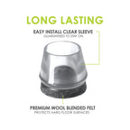 CB9157 Clear-Sleeve-Felt Detail