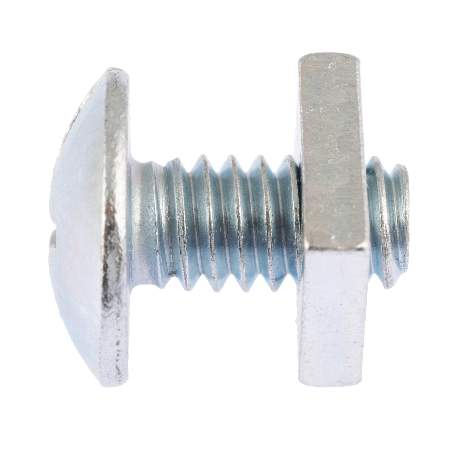 Zenith 1/4" x 12mm Zinc Plated Mushroom Head Bolts And Nuts - 50 Pack - Image 2 of 2