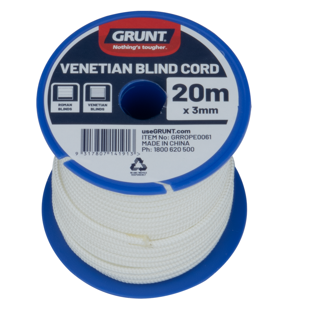 GRUNT 3mm x 20m White Venetian Blind Cord - Image 1 of 8