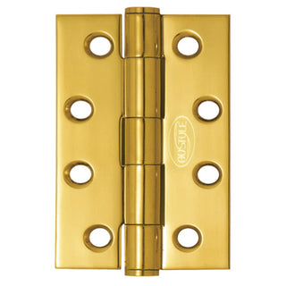 Austyle 100 x 75 x 2.5mm Polished Brass Fixed Pin Hinge