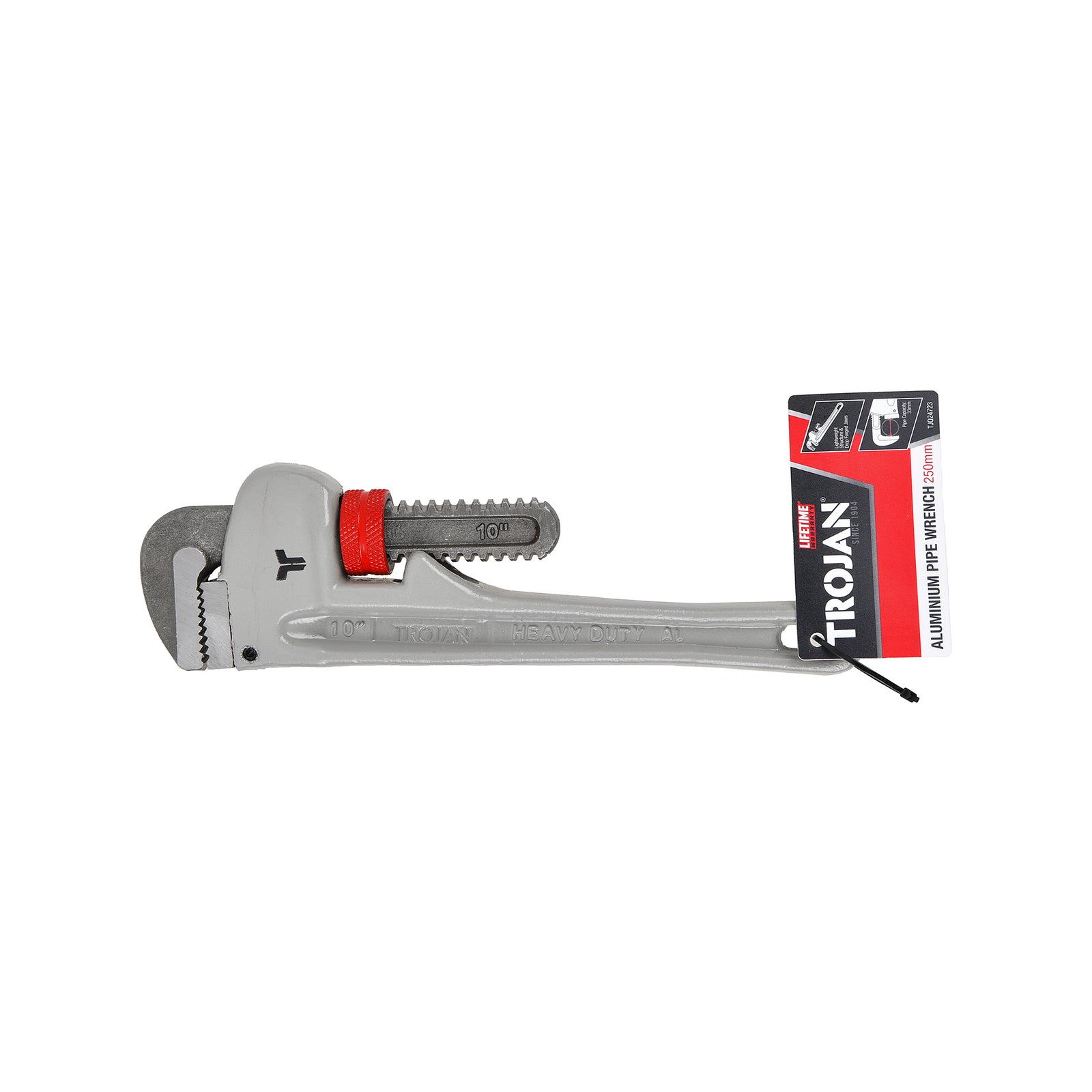 Trojan 250mm Aluminium Pipe Wrench - Image 1 of 4