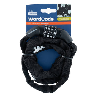 WordCode 30mm x 900mm Mini Chain 4 Dial Lock