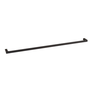 Vivace 900mm Matte Black Rumba Single Towel Rail