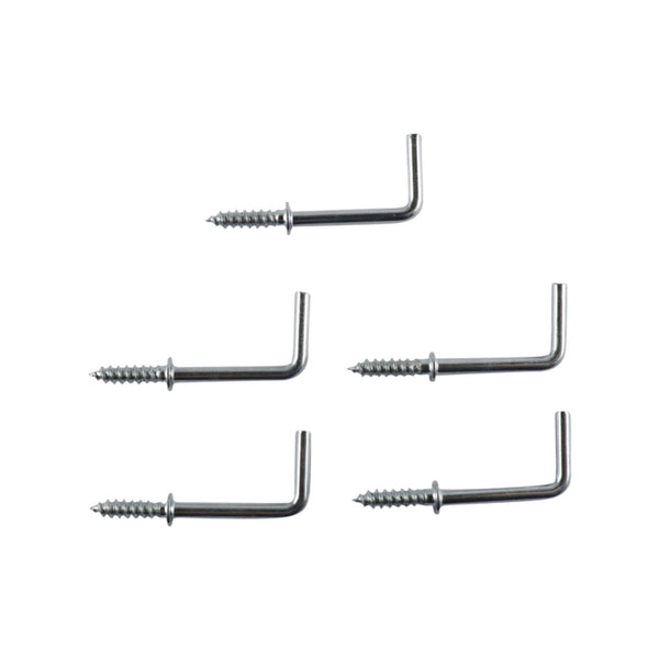 Everhang 25mm Zinc Plated Square Hook - 5 Pack