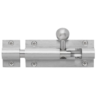 Delf Trade 75 x 32 x 9.5mm Satin Chrome Barrel Bolt With 25mm Throw