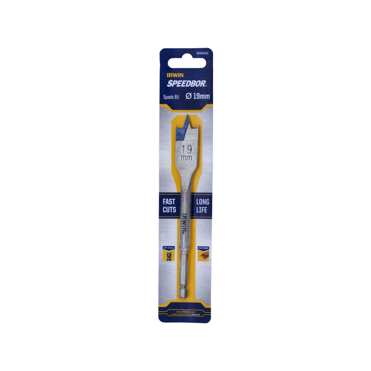 IRWIN 19mm Blue Groove Spade Bit - Image 1 of 2
