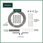 Garden Zen 10m Non Tensioned Wire Wall Plant Trainer Kit - Image 2 of 14