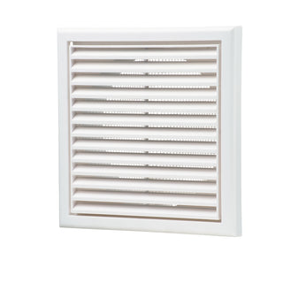 Blauberg 100mm White Square Fixed Grille - 100mm
