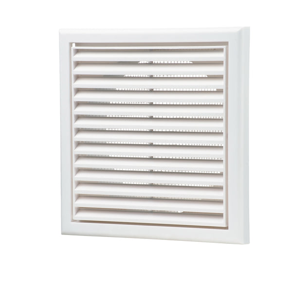 Blauberg 100mm White Square Fixed Grille - 100mm
