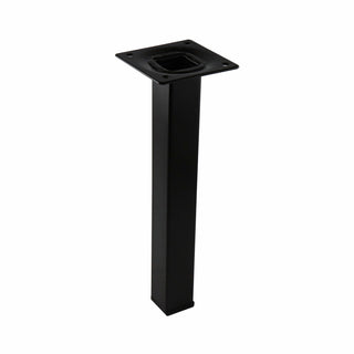 Adoored 25 x 25 x 200mm Black Square Tube Furniture Leg
