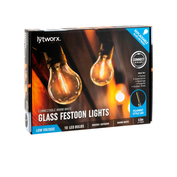 Lytworx 10 Warm White LED Connectable Party Lights
