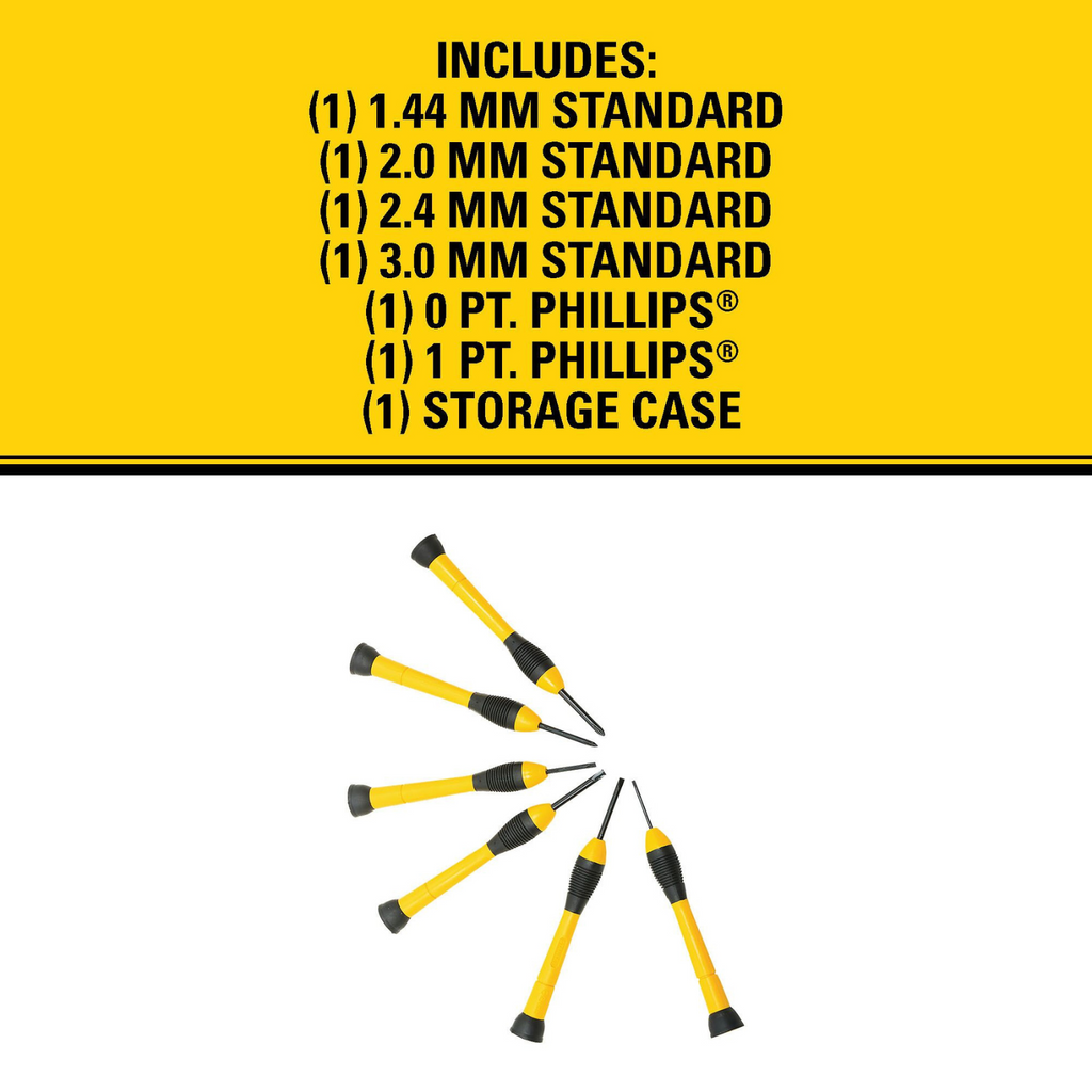 Stanley 6 Piece Precision Screwdriver Set - Image 7 of 7