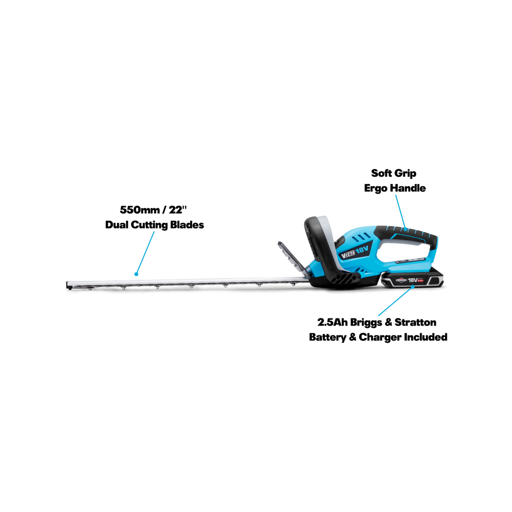 Victa 18V Hedge Trimmer Kit With 2.5Ah Battery And Charger - Image 9 of 9