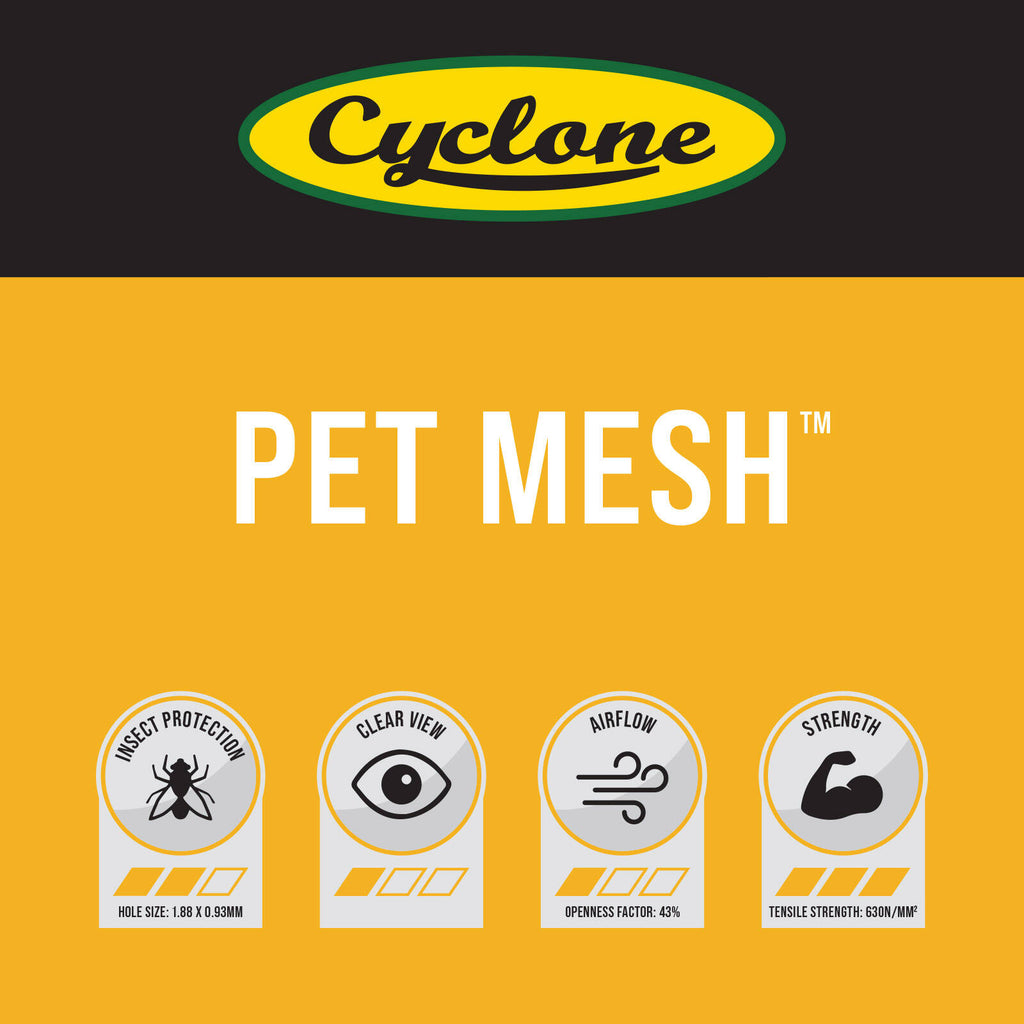 Cyclone 910mm x 2m Pet Mesh Flyscreen - 2m - Image 2 of 7