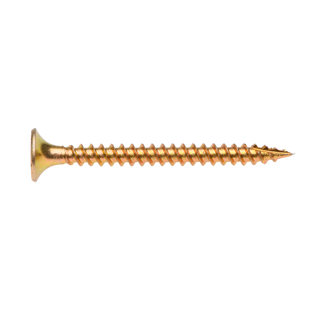 Buildex 6G x 40mm Gold Passivated Plasterboard Screws - 100 Pack - Image 2 of 3