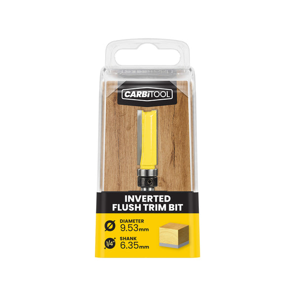 Carbitool 9.53mm TCT Inverted Flush Filter Router Bit