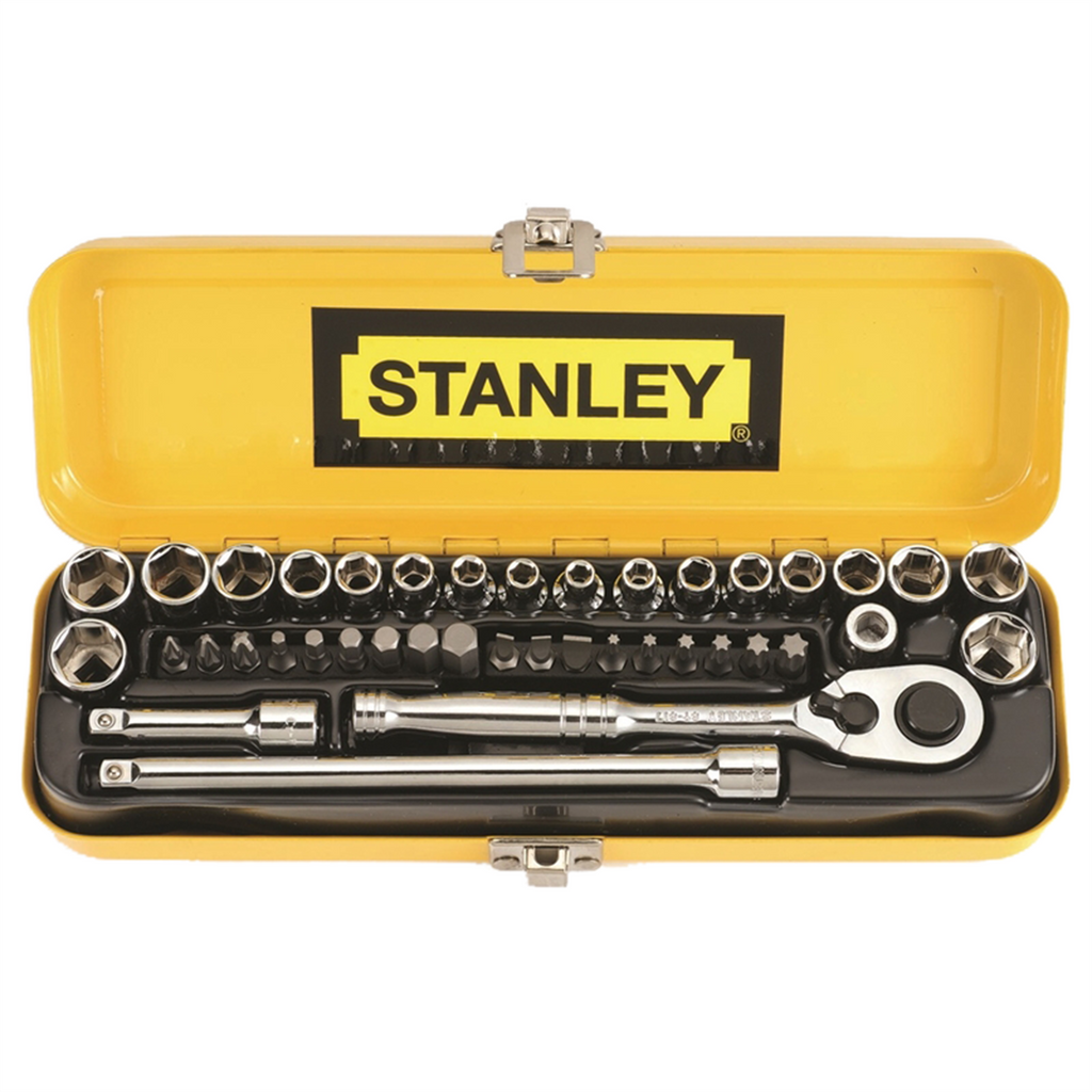 Stanley 1/4" Drive Socket Set - 40 Piece - Image 1 of 3