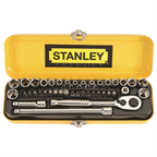 Stanley 1/4" Drive Socket Set - 40 Piece - Image 1 of 3