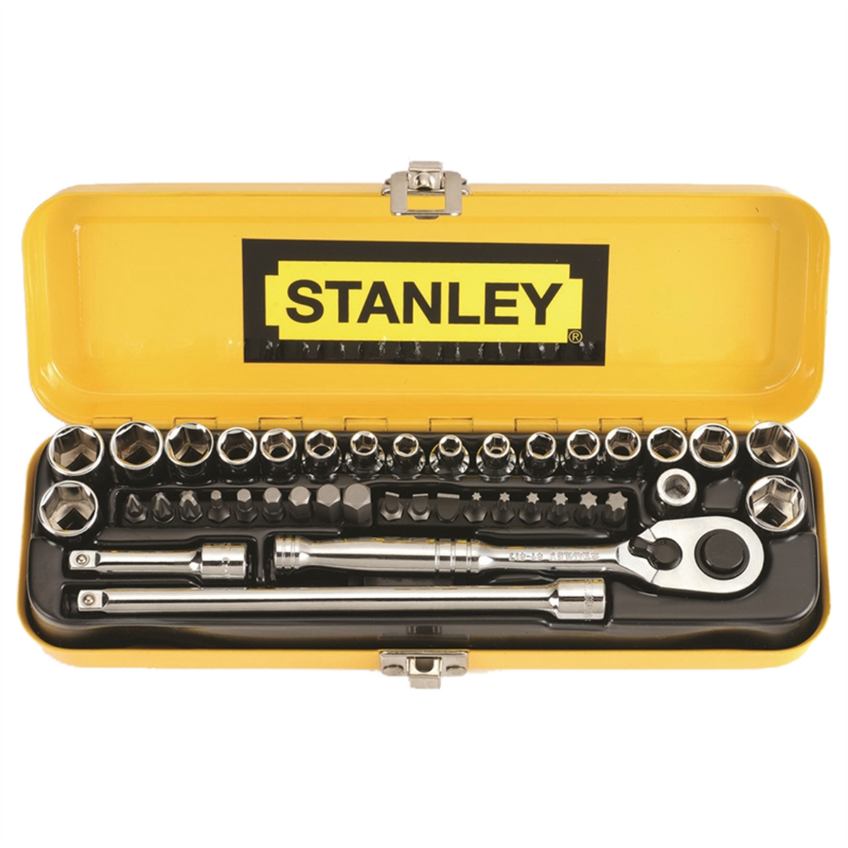 Stanley 1/4" Drive Socket Set - 40 Piece - Image 1 of 3