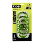 Ryobi 2.0mm Pre-Cut Spools - 5 Pack - Image 1 of 3