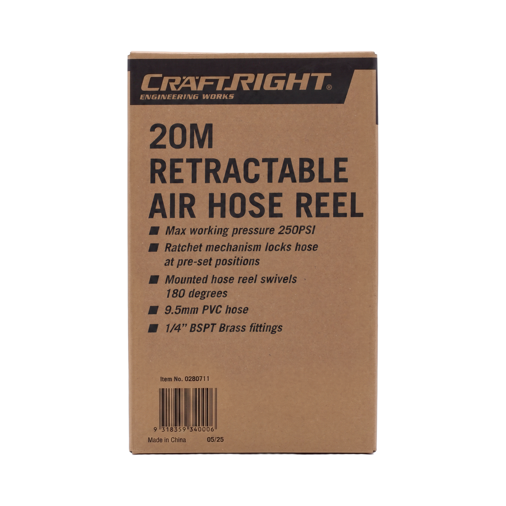 Craftright 20m Retractable Air Hose Reel - Image 15 of 15