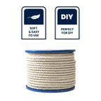 GRUNT 4mm x 50m Macrame Cotton Cord - Image 3 of 8