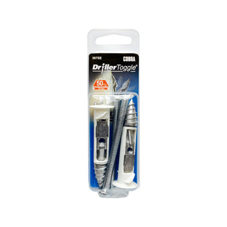 Cobra 6 x 75mm Anchor DrillerToggle Screws - 2 Pack