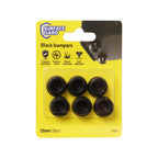 Surface Gard 22mm Black Round Rubber Bumper - 6 Pack - Image 3 of 5
