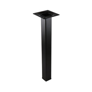 Adoored 25 x 25 x 250mm Black Square Tube Furniture Leg