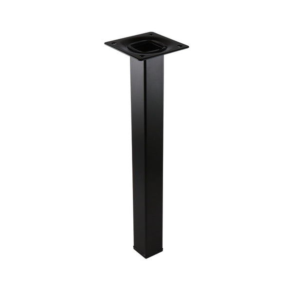 Adoored 25 x 25 x 250mm Black Square Tube Furniture Leg