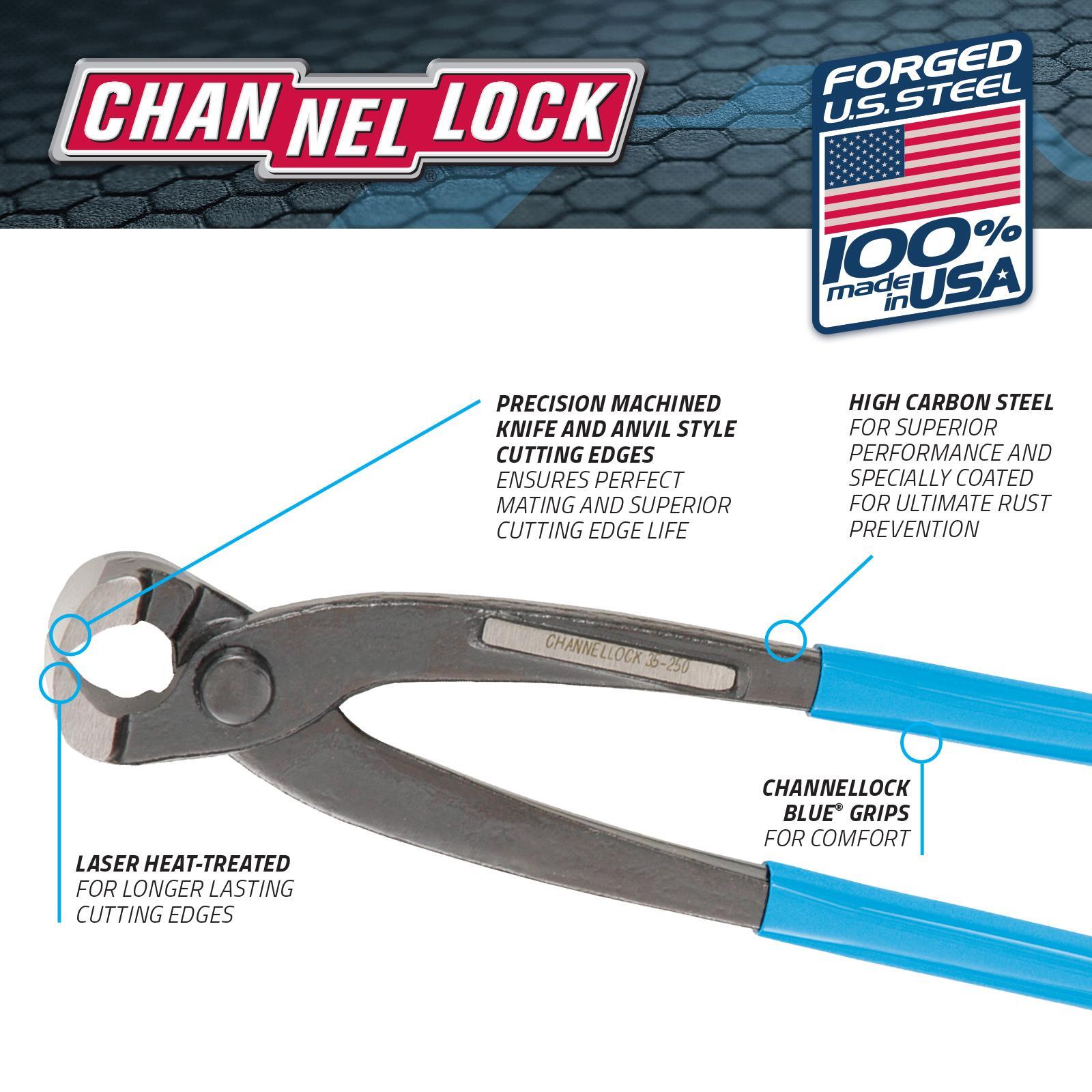Channellock 250mm Concreters Nippers - Image 2 of 2