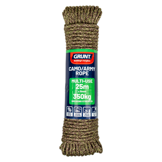 GRUNT 6mm x 25m Camo / Army Rope